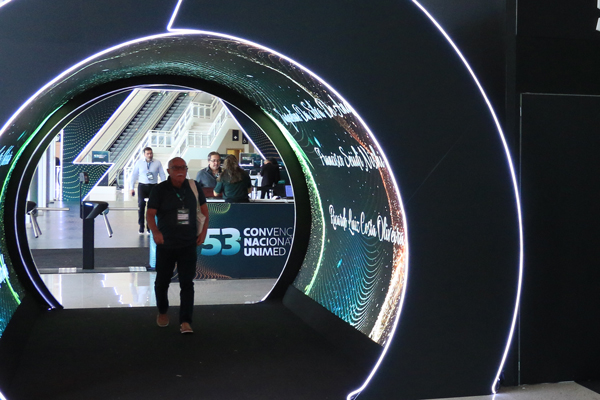 Telões de palco em plenárias