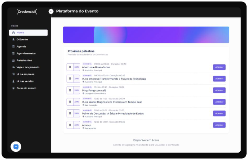 Plataforma do Participante